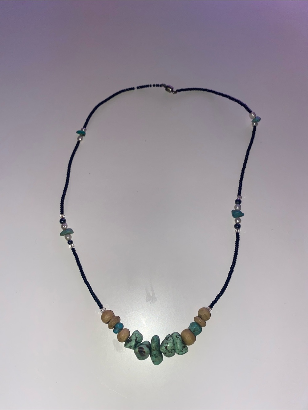 Y2K Turquoise Bead Necklace
